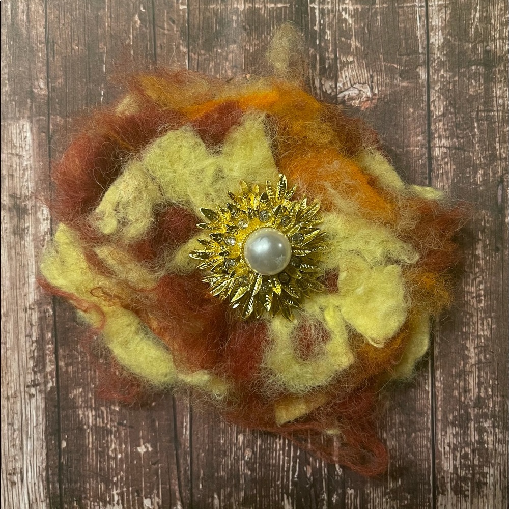 Hand Felted wool Brooch